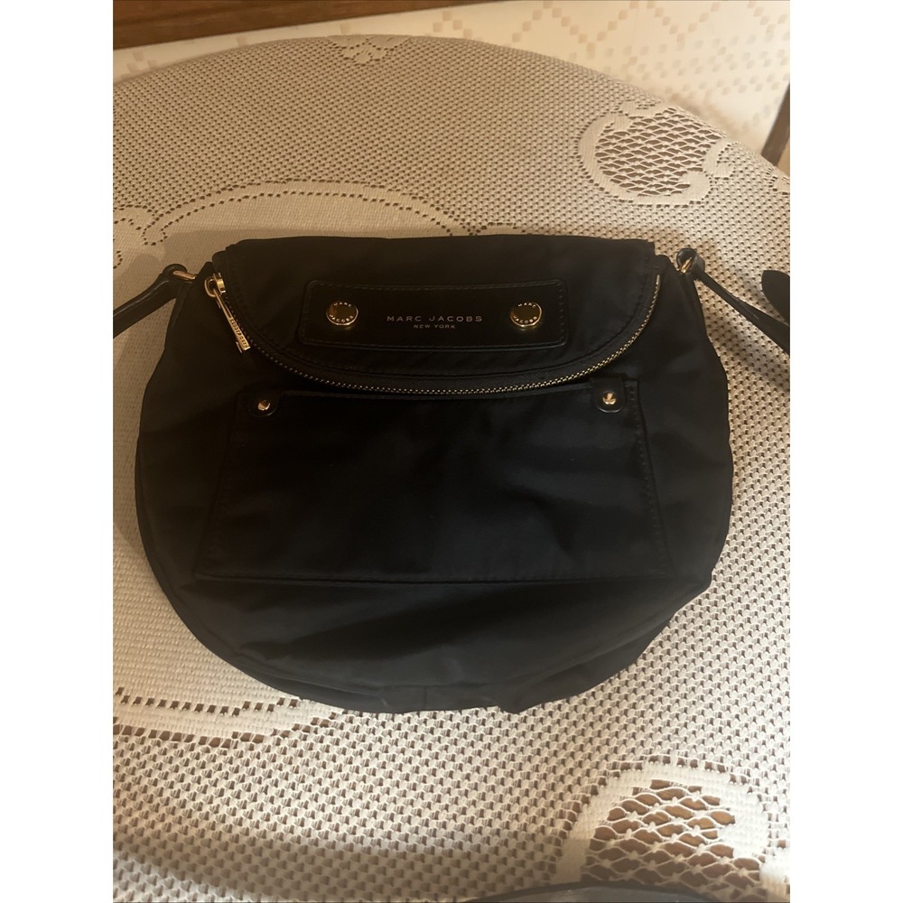 Marc Jacobs Black Nylon Mini Natasha Crossbody Bag